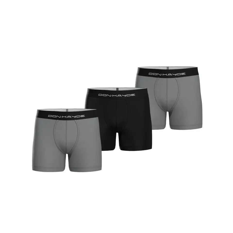 Don-Kayde Micromodal 2 Adet Antrasit Gri + 1 Adet Siyah Renk Erkek Boxer Paketi