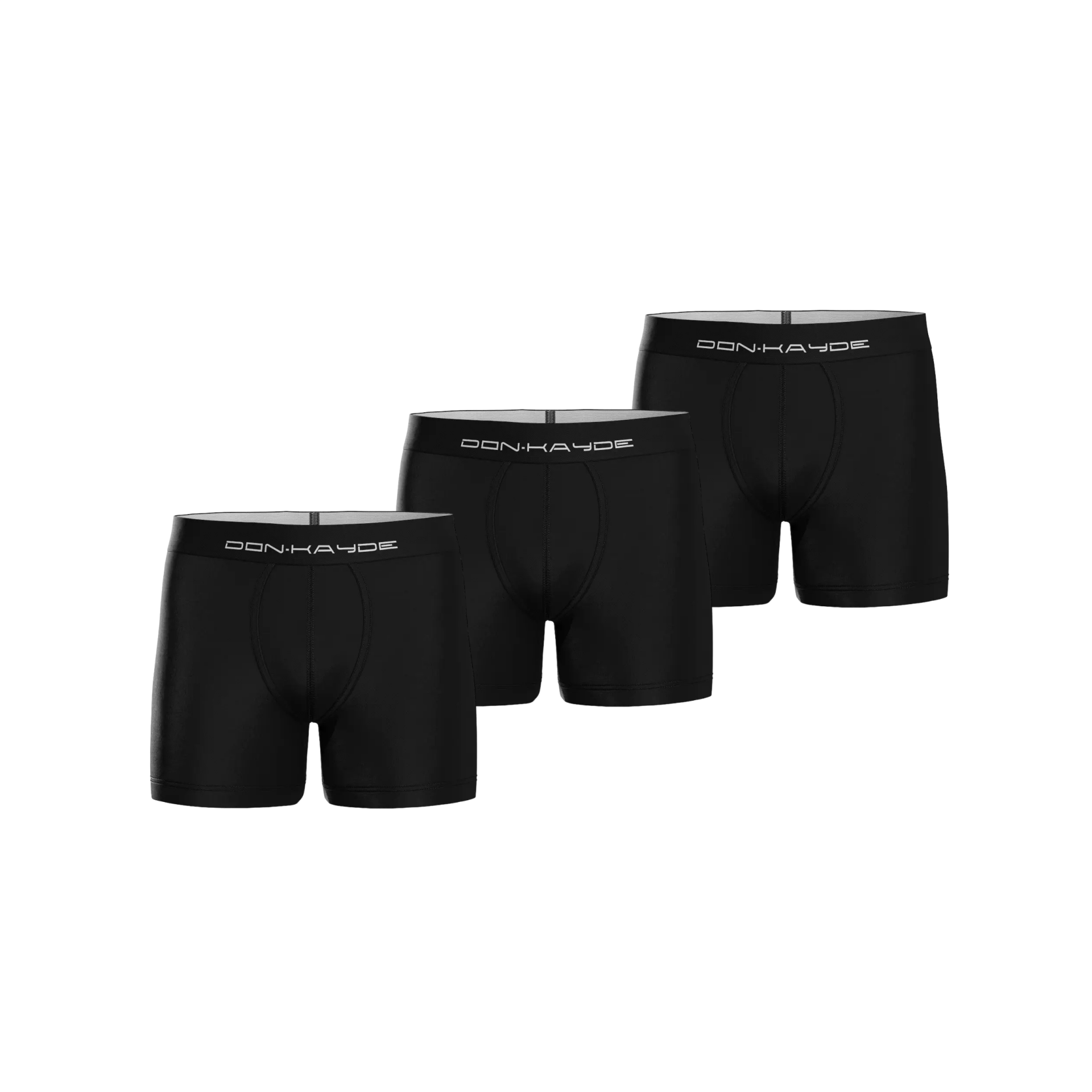 Don-Kayde Micromodal Siyah Renk 3'lü Erkek Boxer Paketi