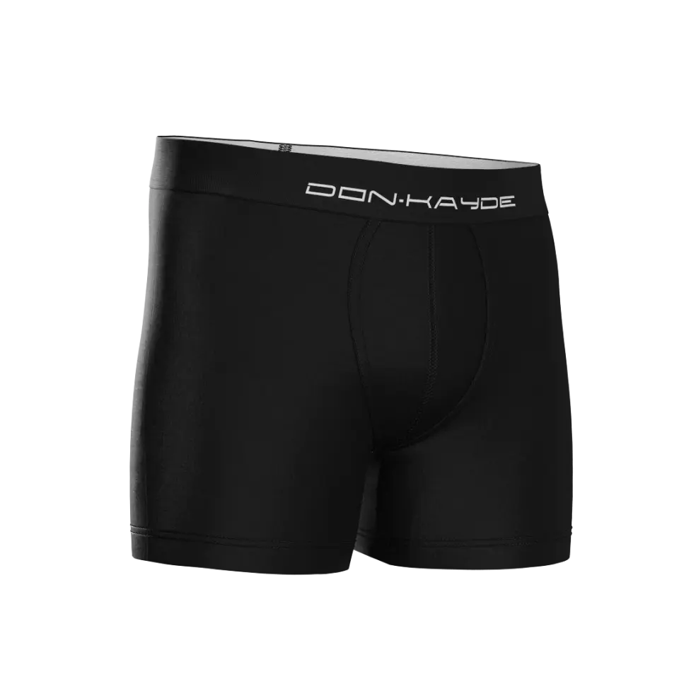 Don-Kayde Micromodal Siyah Renk 3'lü Erkek Boxer Paketi